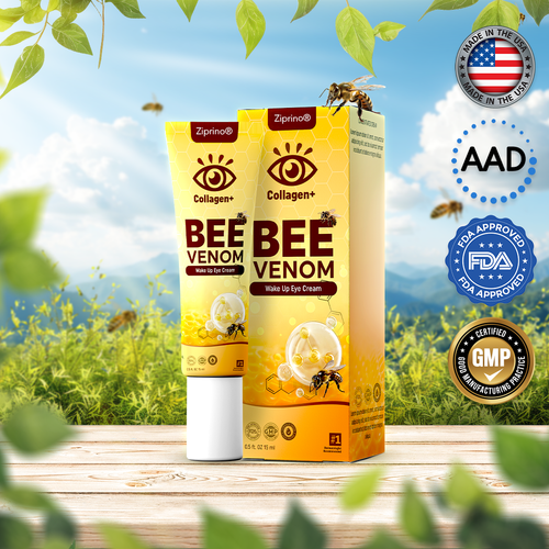 Ziprino® Collagen+ Bee Venom Wake Up Eye Cream 🇺🇸 Dermatologist Recommended