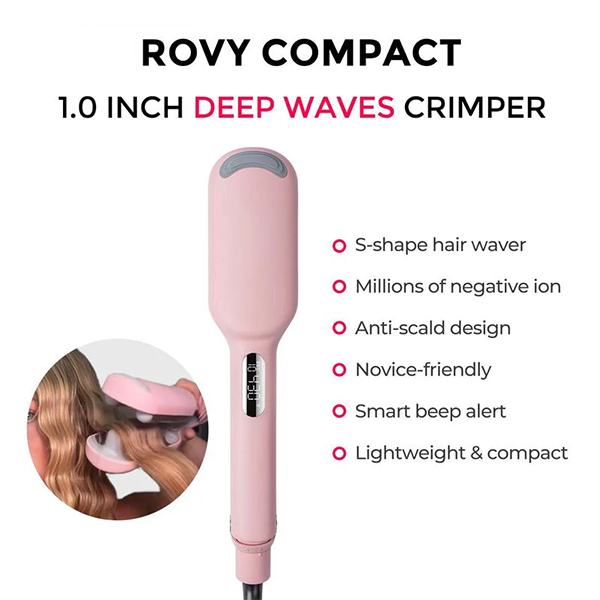 ⏳Final 6 Hours: 60% OFF COMPACT Hair Waver Crimper