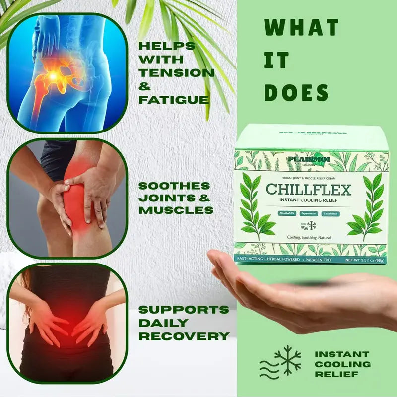 Pain Relief Instant Cooling CreamCooling Smooth Onitment for Muscle Aches, Joint Discomfort, Headaches, and Minor Pains