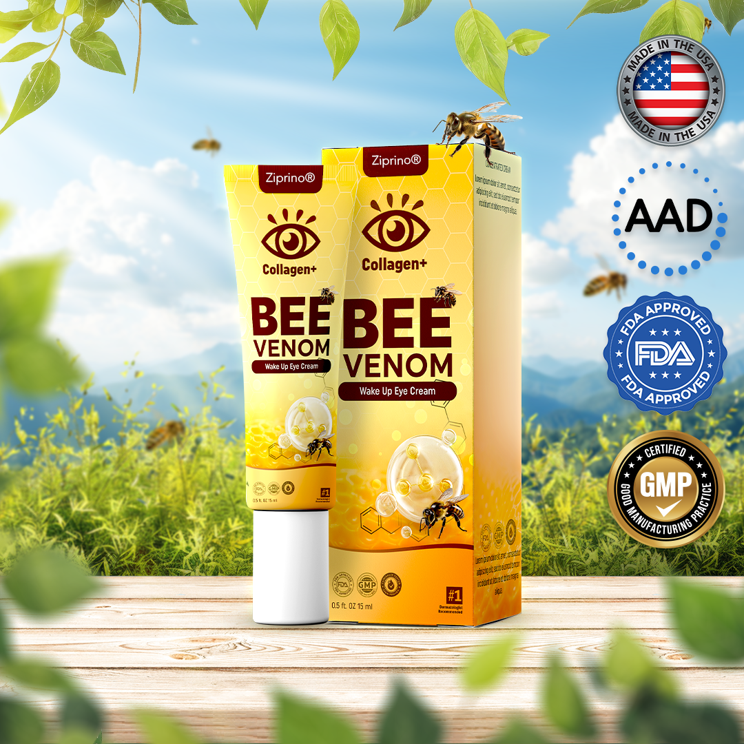 Ziprino® Collagen+ Bee Venom Wake Up Eye Cream 🇺🇸 Dermatologist Recommended