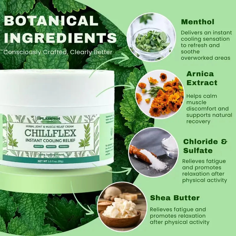 Pain Relief Instant Cooling CreamCooling Smooth Onitment for Muscle Aches, Joint Discomfort, Headaches, and Minor Pains