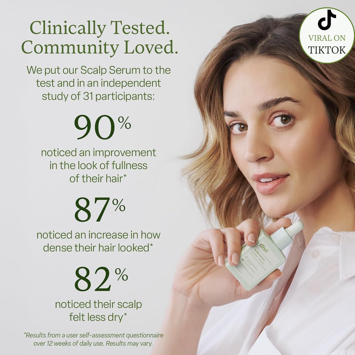 🧡🧡Final 4 Hours: 60% OFF Scalp Serum, Clinically Tested Hair Growth Formula, for Fuller and Thicker Hair