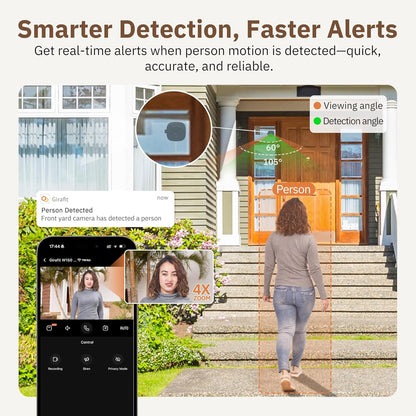 🧡Final 3 Hours: 60% OFF Indoor Cameras for Home Security with ChroMax Al Color Night Vision