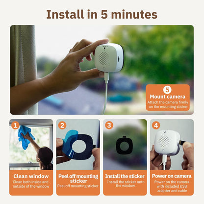 🧡Final 3 Hours: 60% OFF Indoor Cameras for Home Security with ChroMax Al Color Night Vision
