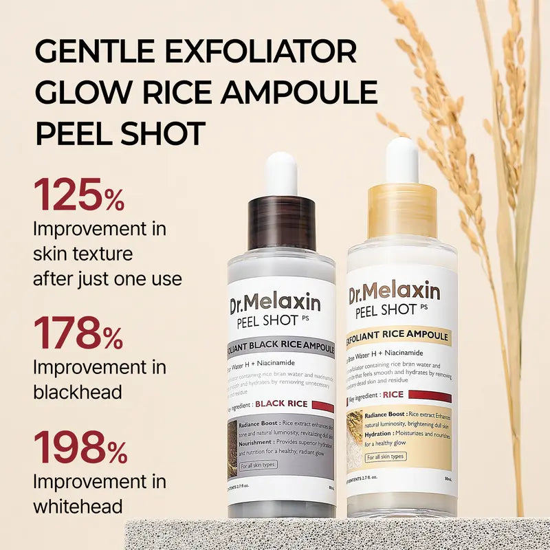 🧡🧡Final 6 Hours: 60% OFF Exclusive Peel Shot Glow White Rice Peeling Ampoule--Skin Care
