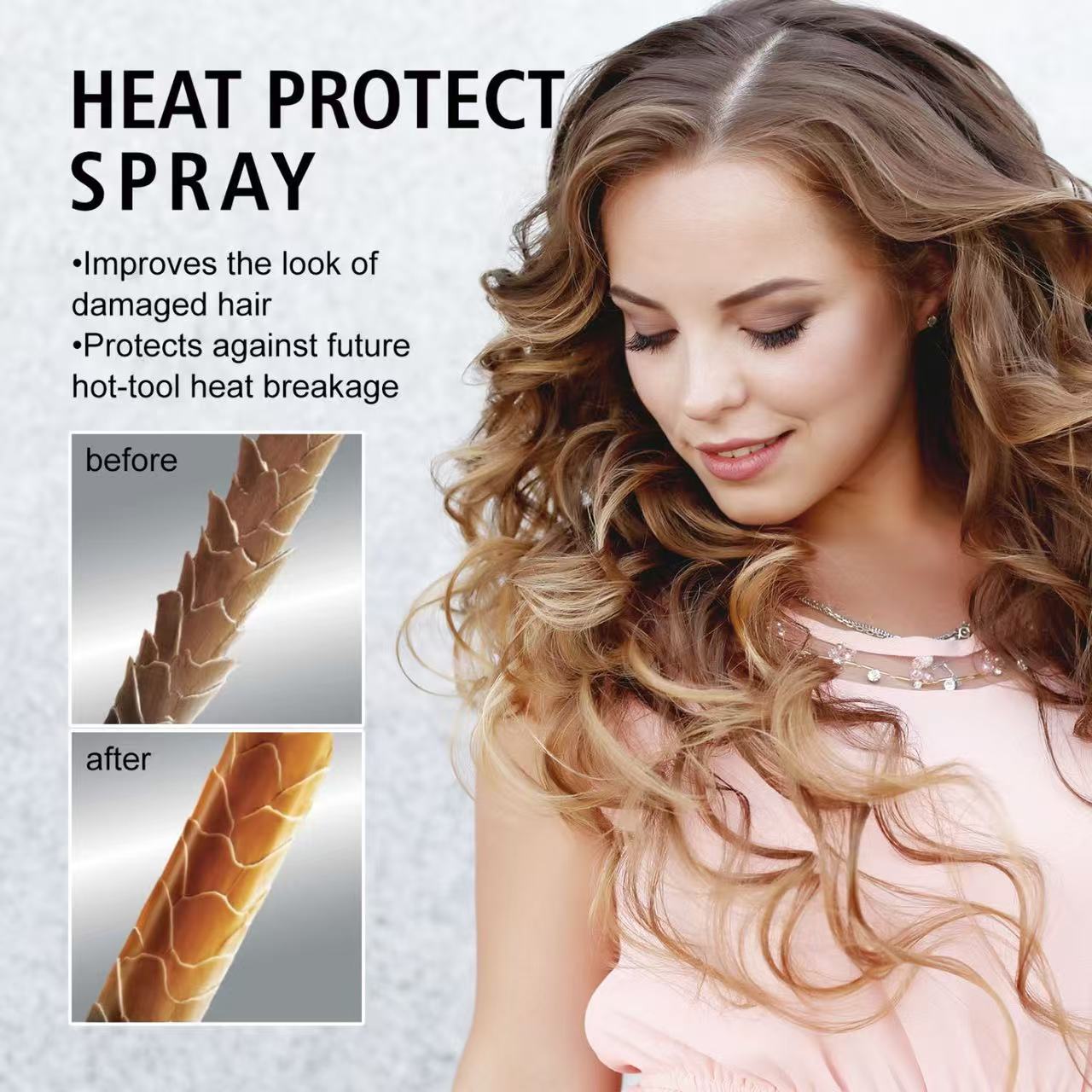 🧡Final 6 Hours: 60% OFF Heat protectant spray for hair